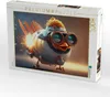 CALVENDO Puzzle Raketen Huhn | 1000 Teile Lege-Größe Produktbild-Vorschau 2