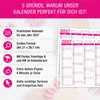 Tafelkalender 2027 Pink DIN A4 3er Set Halbjahreskalender Produktbild-Vorschau 2