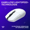 G305 Kabellose Gaming-Maus Weiß mit HERO-Sensor, lange Produktbild-Vorschau 4