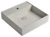 Sapho QUADRADO wastafel van beton, met overloop, 46x46 cm, Productafbeelding-voorbeeld 1