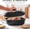 Römertopf Brottopf oval MEDI 2,3 Liter - Brotkasten Schwarz Produktbild-Vorschau 5