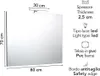 Specchio filo bagno reversibile lampada luce a led 80x70 cm Anteprima dell’immagine prodotto 2