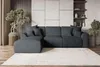 99rooms Gusto Ecksofa Cordstoff POSO Graphit Links mit Produktbild-Vorschau 1