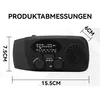 Kurbelradio Notfallradio 5000mAh Solar, AM/FM/NOAA, LED Produktbild-Vorschau 2