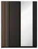 raumhirsch KLEIDERSCHRANK Schwarz 151/199/62 Produktbild-Vorschau 6