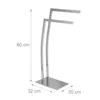 Relaxdays Handtuchhalter WIMEDO, HxBxT:80x32x20cm, Produktbild-Vorschau 4