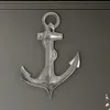 WOHNLING Dekoracyjna Kotwica 70 cm Srebrna Duża Aluminiowa Podgląd zdjęcia produktu 1