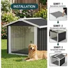 AIORBER Große Hundehütte wetterfest 102x91x84cm, Produktbild-Vorschau 5