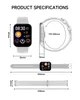 Bracelet de fitness intelligent avec écran HD de 1,93" pour Voir les images du produit 2