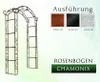Arc de roses CHAMONIX largeur totale 1,60 m noir pergola Voir les images du produit 1
