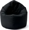 A black beanbag chair on a white background. Náhľad obrázku produktu
