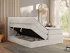 MKS MEBLE Boxspringbett 200x200 Beige Cord, Boxspringbett Produktbild-Vorschau 4