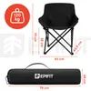 Chaise de camping Epifit GO300 noire, pliable, pour Voir les images du produit 2