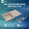 VBChome Granitspüle 76 x 44 cm Beige Einzelbecken Produktbild-Vorschau 8