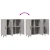 The Living Store Sideboard Grau Sonoma 90x34x80 cm Produktbild-Vorschau 9