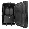 MONZANA® Set de 5 valises Noir Trolley souple Set de sacs Voir les images du produit 2