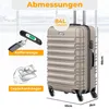 KESSER® Reisekoffer Hartschalen Koffer mit Zahlenschloss, Produktbild-Vorschau 3