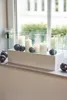 VIVANNO Windlicht Fiberglas CANDELITO Rechteckig, Weiß matt Produktbild-Vorschau 2