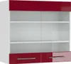 Küchenglasschrank Vicco Fame-Line Bordeaux Hochglanz 80 cm, Produktbild-Vorschau 1