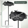 Vogeltränke Stehend Metall 90 cm – Vogelbad & Futterstelle Produktbild-Vorschau 2