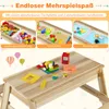 COSTWAY 2 in 1 Kindersitzgruppe mit Matschtisch, Outdoor Produktbild-Vorschau 5