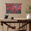 MuchoWow® Wandteppich Wandbehang Rote Mohnblumen in einem Produktbild-Vorschau 6