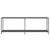 vidaXL Konsolentisch Schwarz 220x35x75,5 cm Hartglas Produktbild-Vorschau 12