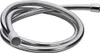 A coiled silver shower hose on a white background. Anteprima dell’immagine prodotto