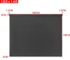 A dark gray roller blind with dimensions indicated by text overlays. Produktbild-Vorschau