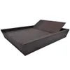 A brown outdoor lounge bed with an adjustable backrest, shown from a side angle against a white background. Náhľad obrázku produktu