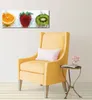 Wallario Premium Leinwandbild Frische Früchte übergossen Produktbild-Vorschau 2