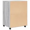 vidaXL Skriňa na kolieskach Grey Sonoma 60x48x81 cm Náhľad obrázku produktu 6