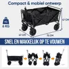 Chariot pliable - Avalo - Jusqu'à 90KG - 80x47x49 CM - 80L Voir les images du produit 15