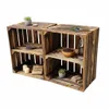 Two wooden crates stacked and arranged to form shelves, decorated with various items. Náhled obrázku produktu