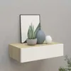 Półka Ścienna Z Szufladą, Dąb I Biel, 40 X 23,5 X 10 Cm, Podgląd zdjęcia produktu 9