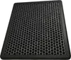 A close-up, overhead view of a rectangular air filter with a honeycomb-like carbon filter and a black frame. Produktbild-Vorschau