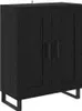 vidaXL Sideboard noir imitation chêne 69,5 x 34 x 90 cm Voir les images du produit 2