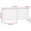 vidaXL Panele grzejnikowe białe 175x20x82 cm materiał Podgląd zdjęcia produktu 8