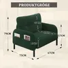 okwish Jednomístné Relaxační křeslo s postranními kapsami Náhled obrázku produktu 6