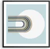 Gerahmtes Poster - Schwarzer Rahmen - Formen Rad Linien - Produktbild-Vorschau 1