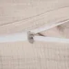 Taie d'oreiller en mousseline de coton beige 40 x 40 pour Voir les images du produit 4