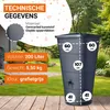 GARANTIA IBIZA regenton hoekig 200 L graphite grey incl. Productafbeelding-voorbeeld 3
