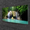 Acrylglasbilder 100x50 Wandbild Druck Wasserfall Baum Natur Produktbild-Vorschau 2