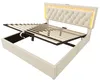 Polsterbett 160x200 cm mit Matratze, LED-Kopfteil, USB & Produktbild-Vorschau 20