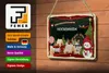 Blechschild Weihnachten Grüße HOCKENHEIM Geschenk Produktbild-Vorschau 3