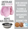 Silikonisches Futterbehälter mit Edelstahl-Futterbowl, für Produktbild-Vorschau 4