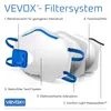 VEVOX® FFP1 Maske mit Ventil – 5er, 10er oder 20er Set – Produktbild-Vorschau 3