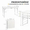 LEADZM Klapptisch klappbar 120 x 60 x 55-70 cm Tragbarer Produktbild-Vorschau 2
