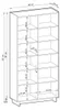 Bücherregal SUNA 98 cm hoch Standregal Karamell Eiche 2 Produktbild-Vorschau 6