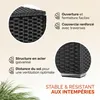 Casaria Coffre de rangement 318 L avec couvercle 75x75x70cm Voir les images du produit 5